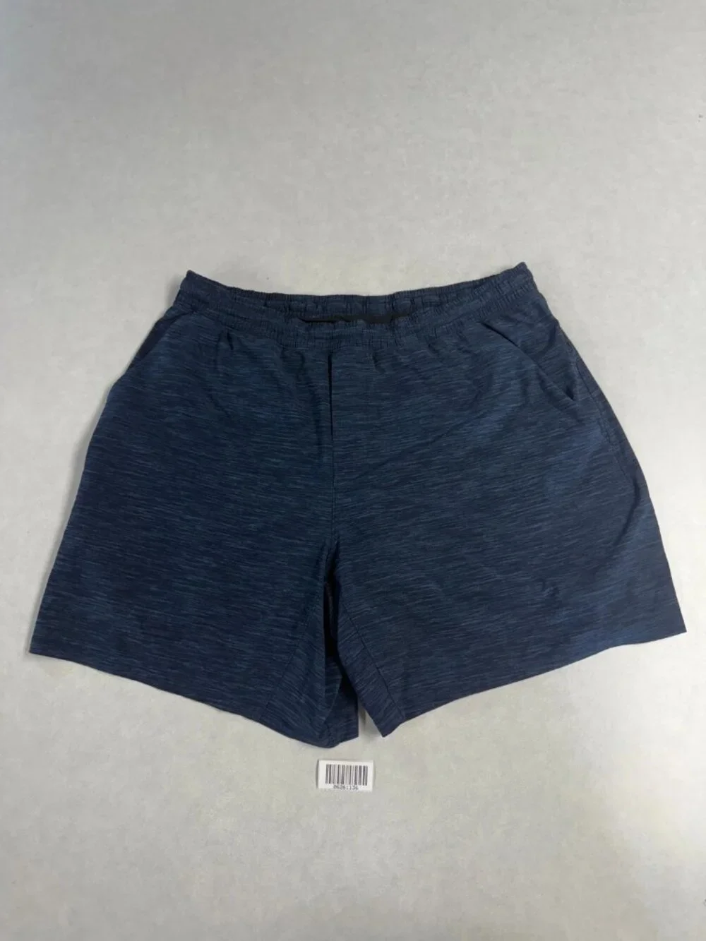 WORN Lululemon Mens Running Workout Training Liner Shorts Navy Blue Size XXL